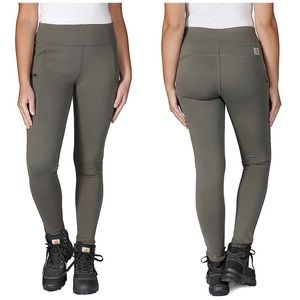 Carhartt Force Fitted Light Weight Utility Legging Tarmac Olive Green Small 4-6
